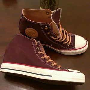 Converse Womens Lux Mid-Top Wedge Shoes